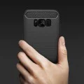 Калъф за Samsung Galaxy S8 Plus - Carbon Silicone - Черен