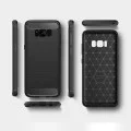 Калъф за Samsung Galaxy S8 Plus - Carbon Silicone - Черен