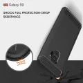 Калъф за Samsung Galaxy S9 - Carbon Silicone - Черен