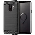 Калъф за Samsung Galaxy S9 - Carbon Silicone - Черен