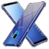 Калъф за Samsung Galaxy S9 - Techsuit - Удароустойчив Clear Silicone - Опушено Черен