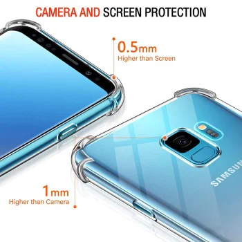 Калъф за Samsung Galaxy S9 - Удароустойчив прозрачен силикон - Прозрачен