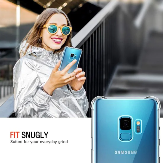 Калъф за Samsung Galaxy S9 - Удароустойчив прозрачен силикон - Прозрачен