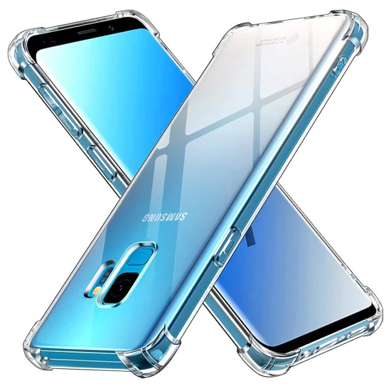 Калъф за Samsung Galaxy S9 - Удароустойчив прозрачен силикон - Прозрачен