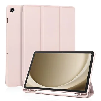Калъф – Samsung Galaxy Tab A11 Plus / A9 Plus – Techsuit Flex Trifold (с държач за стилус) – Розов