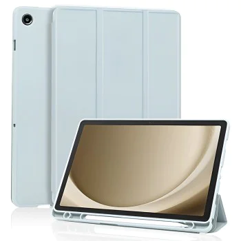 Калъф – Samsung Galaxy Tab A11 Plus / A9 Plus – Techsuit Flex Trifold (с държач за стилус) – Светлосин