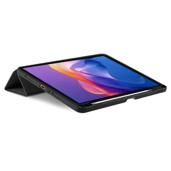 Калъф – Samsung Galaxy Tab A11 Plus / A9 Plus – Techsuit Flex Trifold (с държач за стилус) – Тъмносин