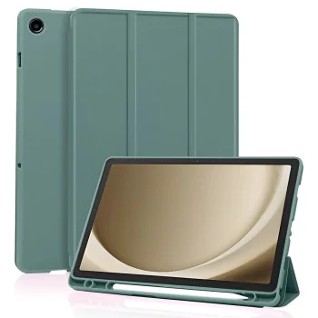 Калъф – Samsung Galaxy Tab A11 Plus / A9 Plus – Techsuit Flex Trifold (с държач за стилус) – Зелен