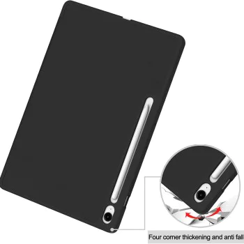 Калъф за Samsung Galaxy Tab S10 FE Plus - Techsuit - Flex Trifold (с държач за молив) - Черен