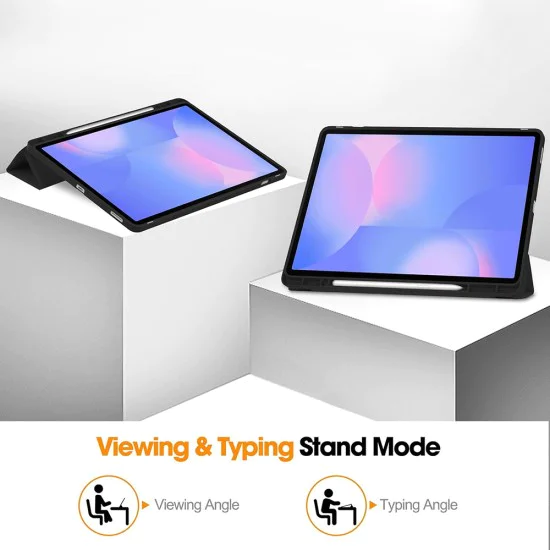 Калъф за Samsung Galaxy Tab S10 FE Plus - Techsuit - Flex Trifold (с държач за молив)  - Зелен Зелен