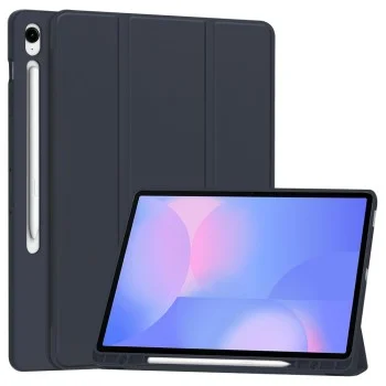 Калъф за Samsung Galaxy Tab S10 FE Plus - Techsuit - Flex Trifold (with Pencil Holder) - Dark Blue