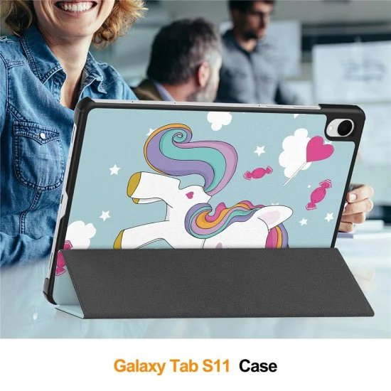 Калъф за Samsung Galaxy Tab S11 - Techsuit - FoldPro - Unicorn