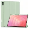 Калъф за Samsung Galaxy Tab S11 Ultra / Tab S12 Ultra - Flex Trifold (с държач за писалка) - Techsuit - Мача зелено