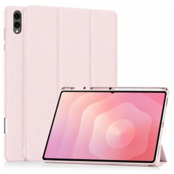 Калъф за Samsung Galaxy Tab S11 Ultra / Tab S12 Ultra - Flex Trifold (с държач за писалка) - Techsuit - Розов