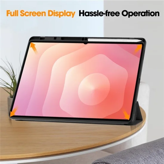 Калъф за Samsung Galaxy Tab S11 Ultra / Tab S12 Ultra - Flex Trifold (с държач за писалка) - Techsuit - Зелен