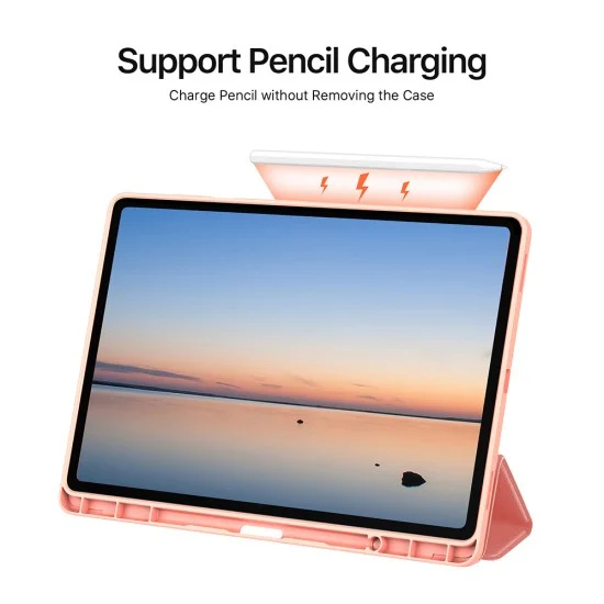 Калъф за Samsung Galaxy Tab S12 Plus - Domo Series (със държач за S Pen) - Dux Ducis - Черен