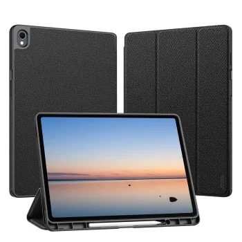 Калъф за Samsung Galaxy Tab S12 Plus - Domo Series (със държач за S Pen) - Dux Ducis - Черен