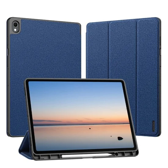 Калъф за Samsung Galaxy Tab S12 Plus - Domo Series (със държач за S Pen) - Dux Ducis - Син