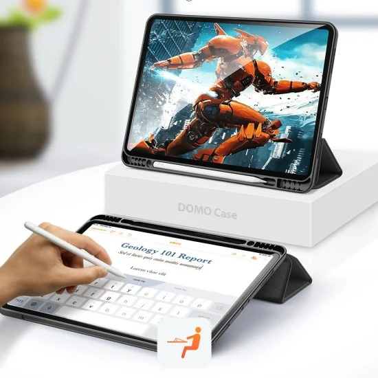 Калъф за Samsung Galaxy Tab S12 Ultra / Tab S11 Ultra - Domo Series (със държач за S Pen) - Dux Ducis - Черен