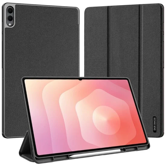 Калъф за Samsung Galaxy Tab S12 Ultra / Tab S11 Ultra - Domo Series (със държач за S Pen) - Dux Ducis - Черен