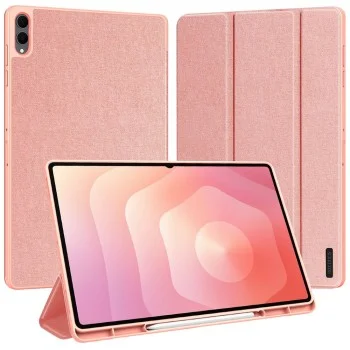 Калъф за Samsung Galaxy Tab S12 Ultra / Tab S11 Ultra - Domo Series (със държач за S Pen) - Dux Ducis - Розов