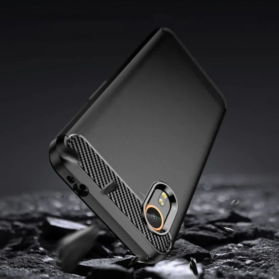 Калъф за Samsung Galaxy Xcover7 - Carbon Silicone - Черен