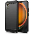 Калъф за Samsung Galaxy Xcover7 - Carbon Silicone - Черен