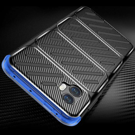 Калъф за Samsung Galaxy Xcover7 Pro - Techsuit - CarbonFiber - Черен