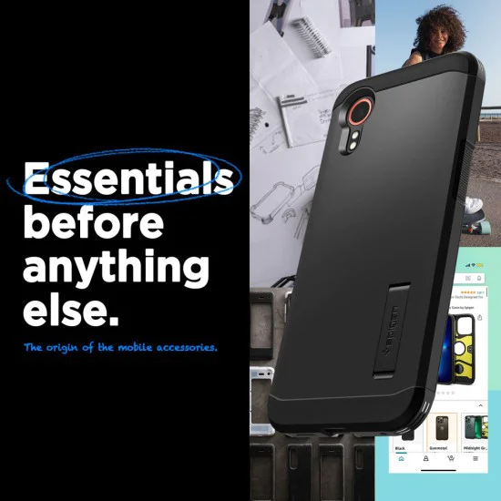 Калъф за Samsung Galaxy Xcover7 - Spigen - Tough Armor - черен