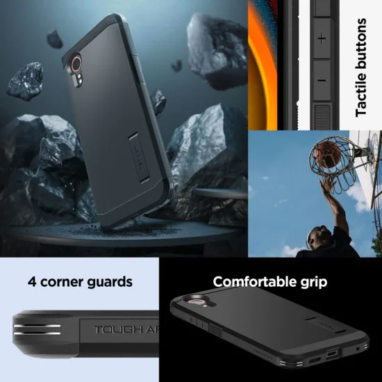 Калъф за Samsung Galaxy Xcover7 - Spigen - Tough Armor - черен