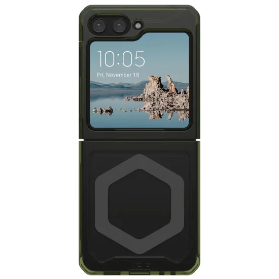 Калъф за Samsung Galaxy Z Flip5 - UAG Plyo Pro - Olive / Space Grey
