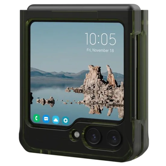Калъф за Samsung Galaxy Z Flip5 - UAG Plyo Pro - Olive / Space Grey