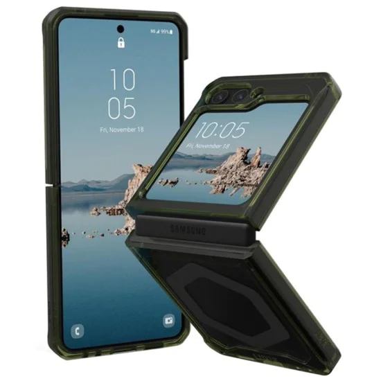 Калъф за Samsung Galaxy Z Flip5 - UAG Plyo Pro - Olive / Space Grey