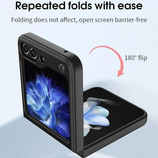 Калъф за Samsung Galaxy Z Flip6 - CamGuard Pro - черен