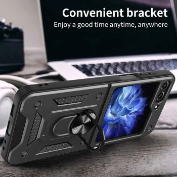 Калъф за Samsung Galaxy Z Flip6 - CamShield Series - черен