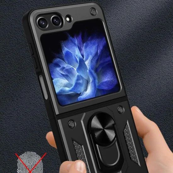 Калъф за Samsung Galaxy Z Flip6 - CamShield Series - черен