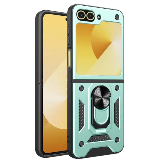 Калъф за Samsung Galaxy Z Flip6 - CamShield Series - зелен