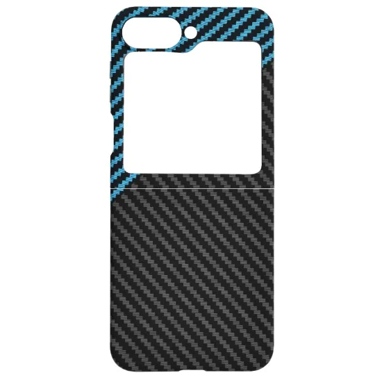 Калъф за Samsung Galaxy Z Flip6 - Carbonite FiberShell - Blue Pulse