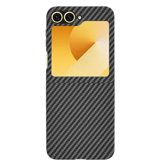 Калъф за Samsung Galaxy Z Flip6 - Carbonite FiberShell - Черен