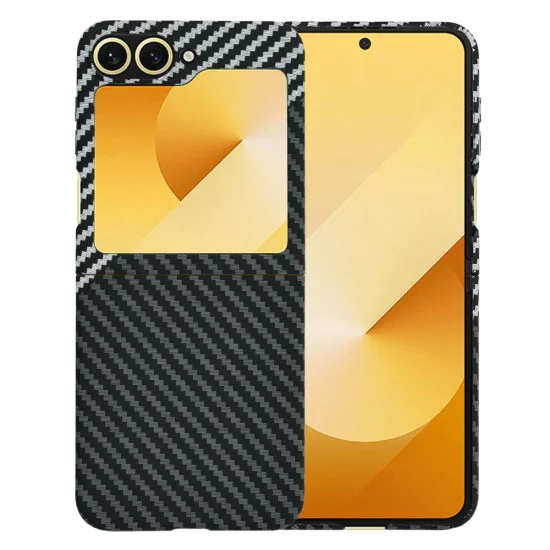 Калъф за Samsung Galaxy Z Flip6 - Carbonite FiberShell - Stealth Gray