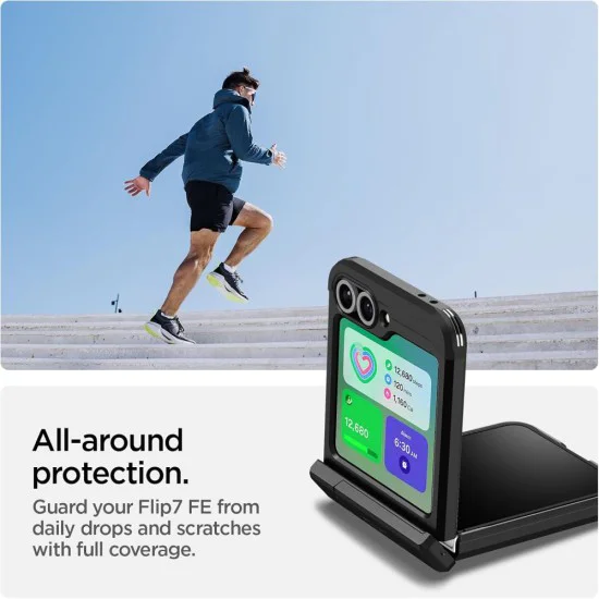 Калъф за Samsung Galaxy Z Flip6 / Flip7 FE - Spigen - Tough Armor Pro MagSafe - Черен