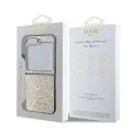 Калъф за Samsung Galaxy Z Flip6 - Guess Glitter Script (GUHCZZF6HGGSHD) - златен