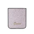Калъф за Samsung Galaxy Z Flip6 - Guess Glitter Script (GUHCZZF6HGGSHP) - розова