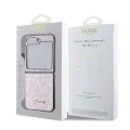Калъф за Samsung Galaxy Z Flip6 - Guess Glitter Script (GUHCZZF6HGGSHP) - розова