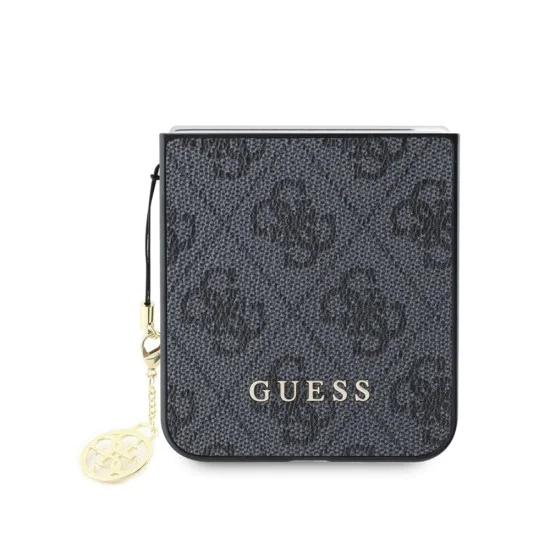 Калъф за Samsung Galaxy Z Flip6 - Guess Hardcase 4G Charm (GUHCZZF6GF4GGR) - Черен