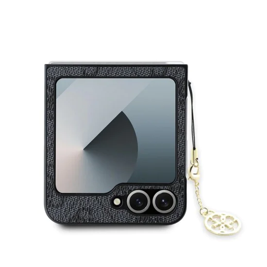Калъф за Samsung Galaxy Z Flip6 - Guess Hardcase 4G Charm (GUHCZZF6GF4GGR) - Черен