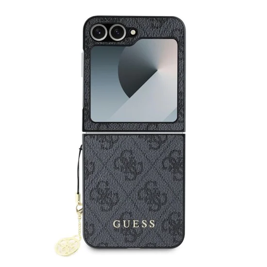 Калъф за Samsung Galaxy Z Flip6 - Guess Hardcase 4G Charm (GUHCZZF6GF4GGR) - Черен