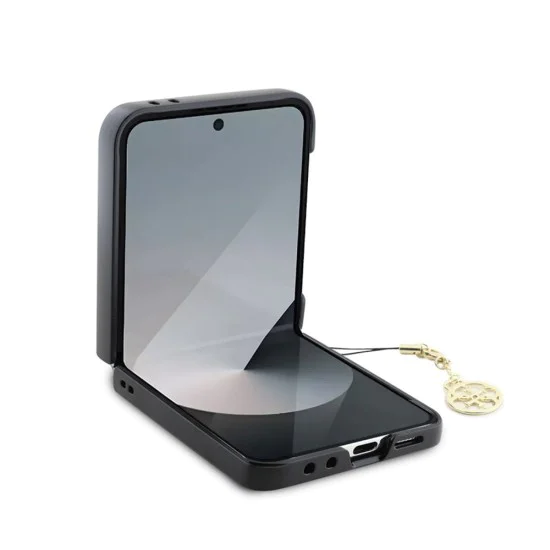 Калъф за Samsung Galaxy Z Flip6 - Guess Hardcase 4G Charm (GUHCZZF6GF4GGR) - Черен