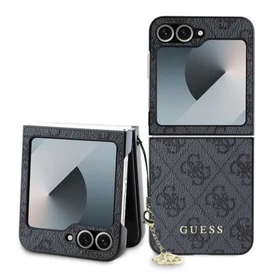 Калъф за Samsung Galaxy Z Flip6 - Guess Hardcase 4G Charm (GUHCZZF6GF4GGR) - Черен