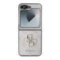 Калъф за Samsung Galaxy Z Flip6 - Guess Leather 4G Metal Logo (GUHCZZF64GMGGR) - Черен
